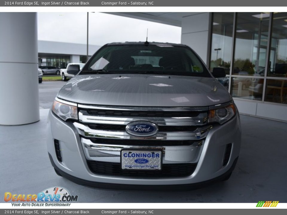 2014 Ford Edge SE Ingot Silver / Charcoal Black Photo #4