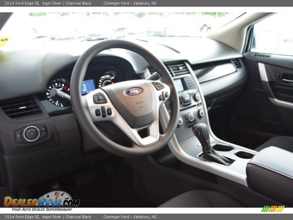 2014 Ford Edge SE Ingot Silver / Charcoal Black Photo #7