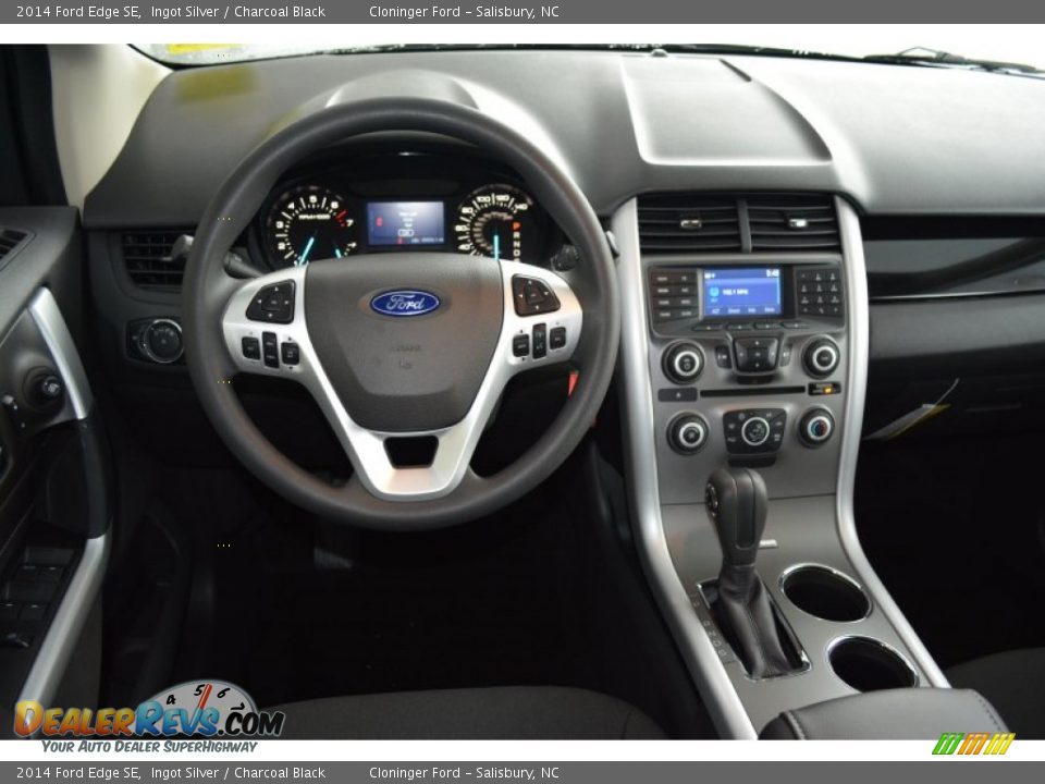 2014 Ford Edge SE Ingot Silver / Charcoal Black Photo #11
