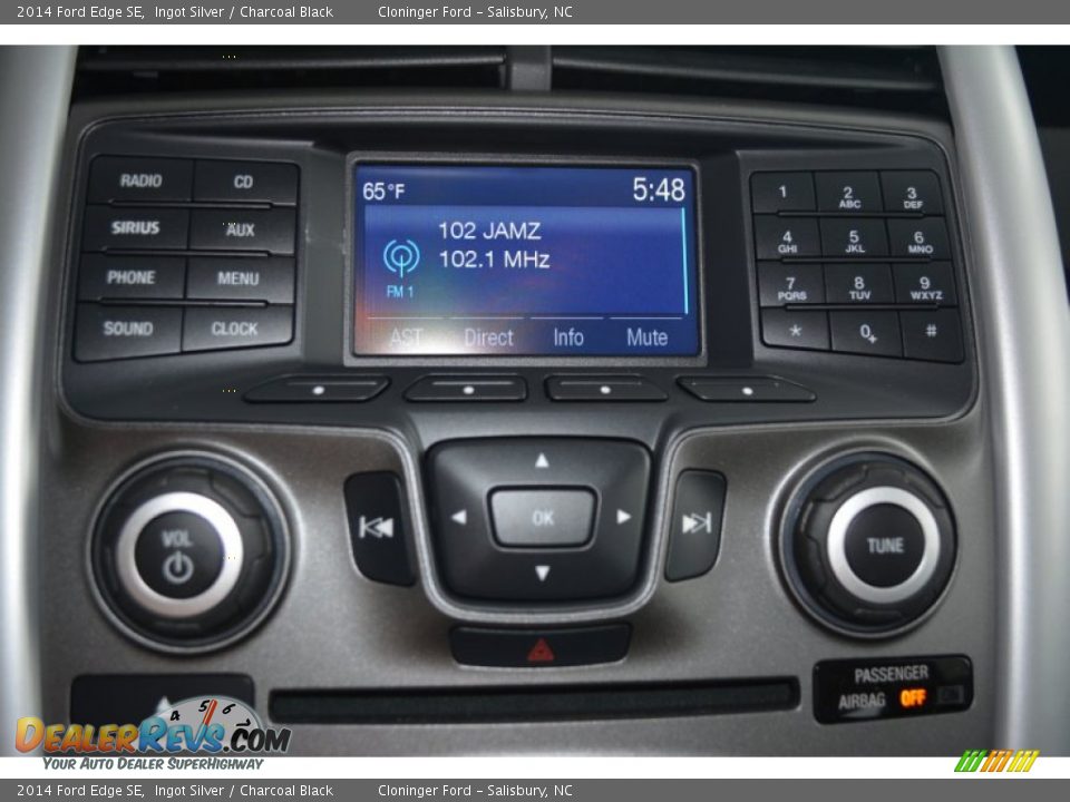 2014 Ford Edge SE Ingot Silver / Charcoal Black Photo #13