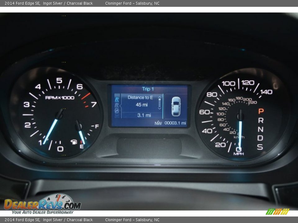 2014 Ford Edge SE Ingot Silver / Charcoal Black Photo #20