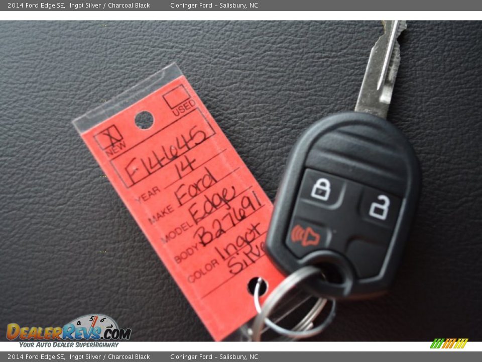 2014 Ford Edge SE Ingot Silver / Charcoal Black Photo #22