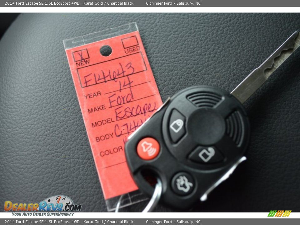 2014 Ford Escape SE 1.6L EcoBoost 4WD Karat Gold / Charcoal Black Photo #26