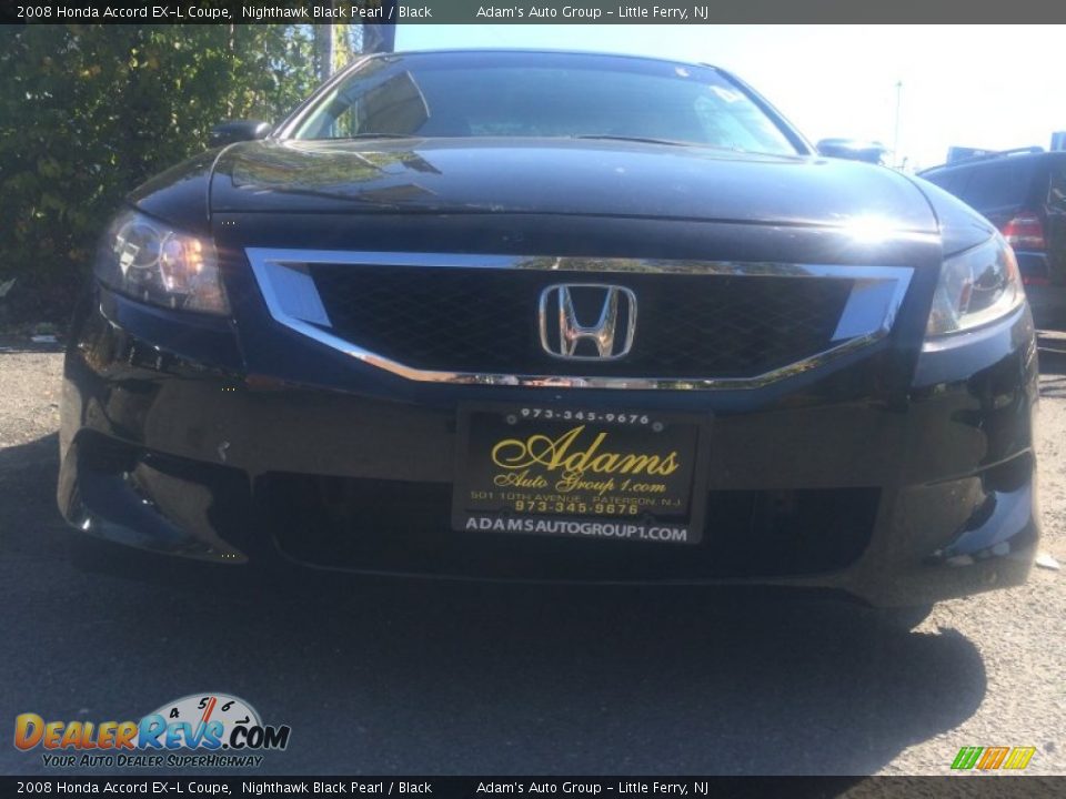 2008 Honda Accord EX-L Coupe Nighthawk Black Pearl / Black Photo #2