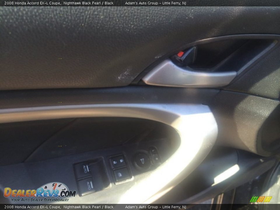 2008 Honda Accord EX-L Coupe Nighthawk Black Pearl / Black Photo #6
