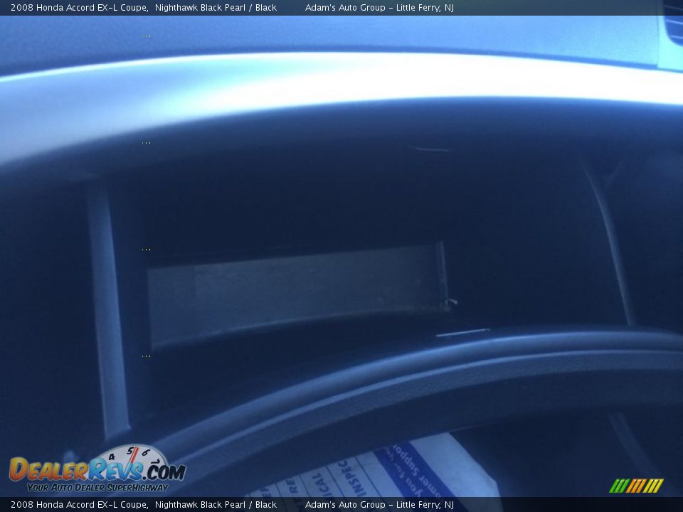 2008 Honda Accord EX-L Coupe Nighthawk Black Pearl / Black Photo #9