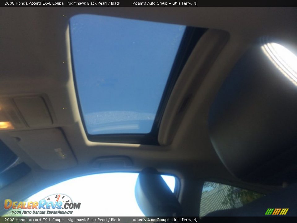 2008 Honda Accord EX-L Coupe Nighthawk Black Pearl / Black Photo #11