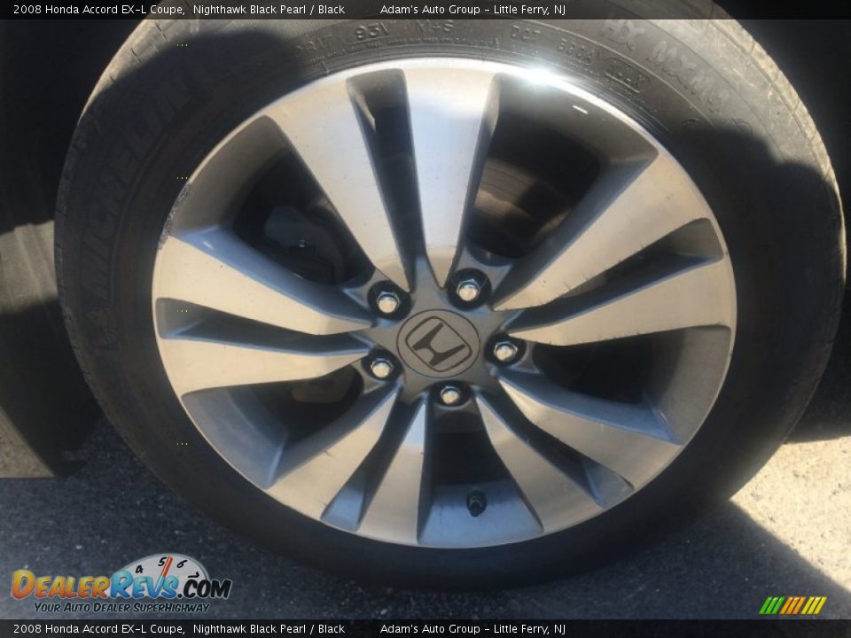 2008 Honda Accord EX-L Coupe Nighthawk Black Pearl / Black Photo #15