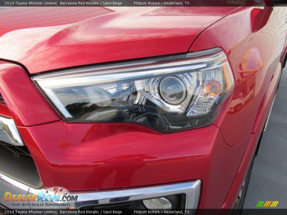 2014 Toyota 4Runner Limited Barcelona Red Metallic / Sand Beige Photo #9