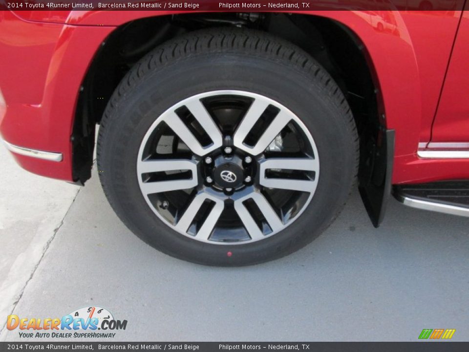2014 Toyota 4Runner Limited Barcelona Red Metallic / Sand Beige Photo #11