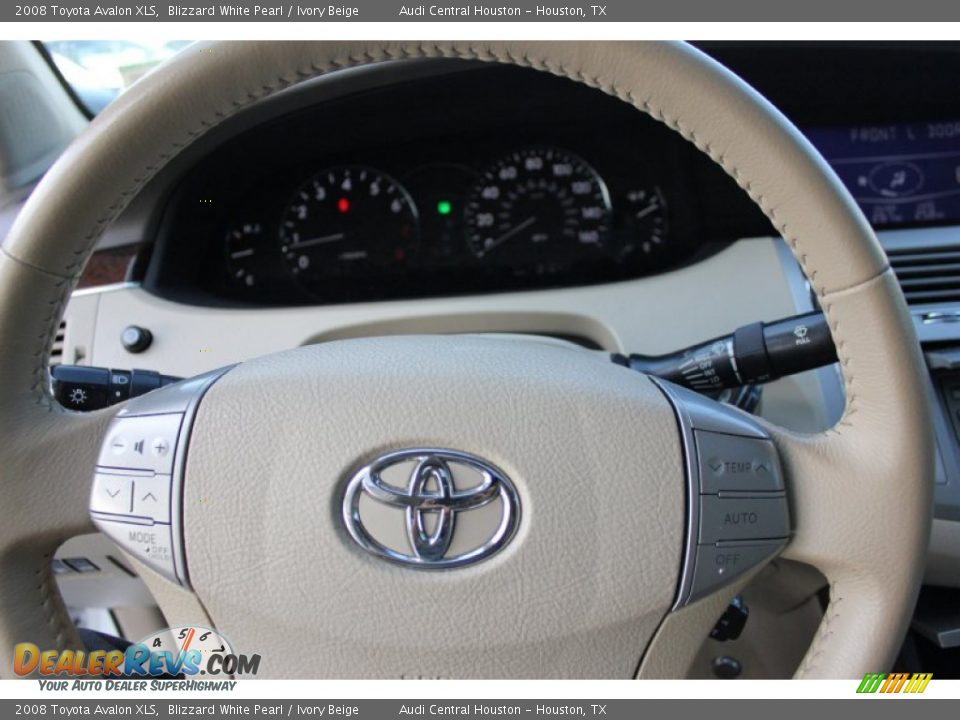 2008 Toyota Avalon XLS Blizzard White Pearl / Ivory Beige Photo #18