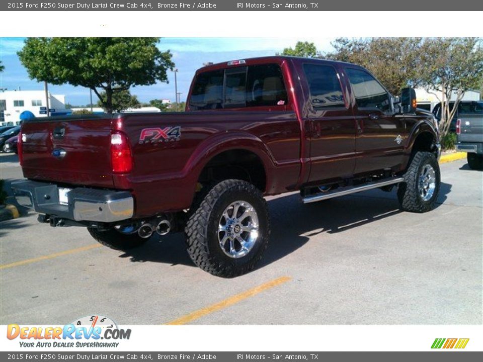 2015 Ford F250 Super Duty Lariat Crew Cab 4x4 Bronze Fire / Adobe Photo #2