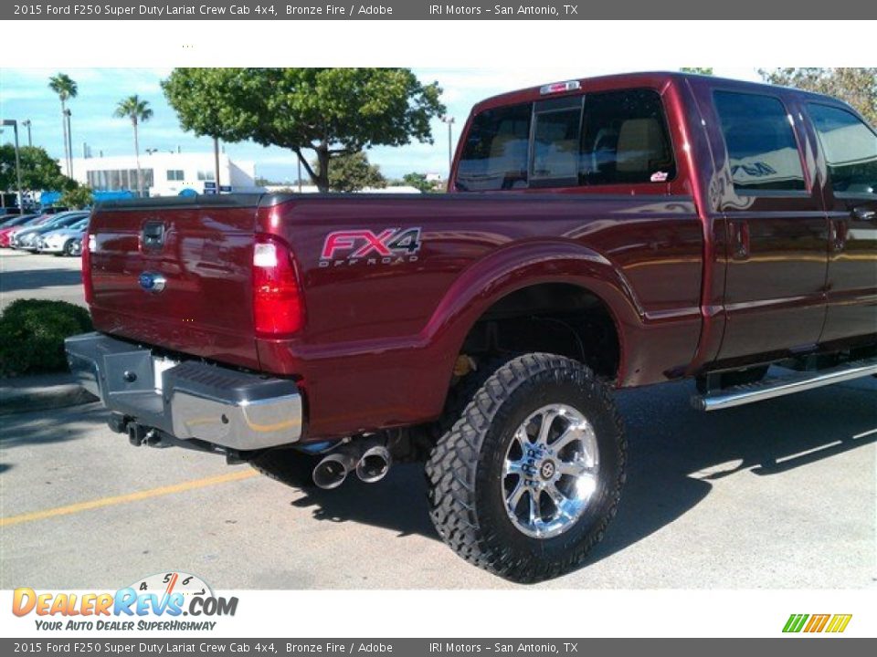 2015 Ford F250 Super Duty Lariat Crew Cab 4x4 Bronze Fire / Adobe Photo #3