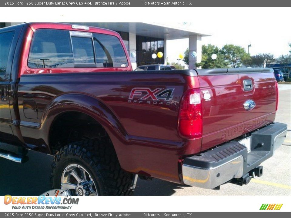 2015 Ford F250 Super Duty Lariat Crew Cab 4x4 Bronze Fire / Adobe Photo #6