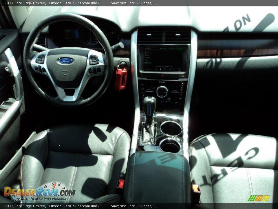 2014 Ford Edge Limited Tuxedo Black / Charcoal Black Photo #27
