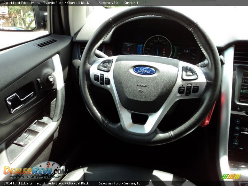2014 Ford Edge Limited Tuxedo Black / Charcoal Black Photo #28