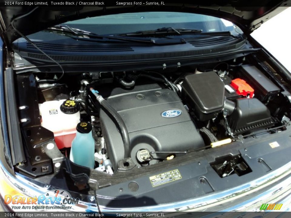 2014 Ford Edge Limited Tuxedo Black / Charcoal Black Photo #31