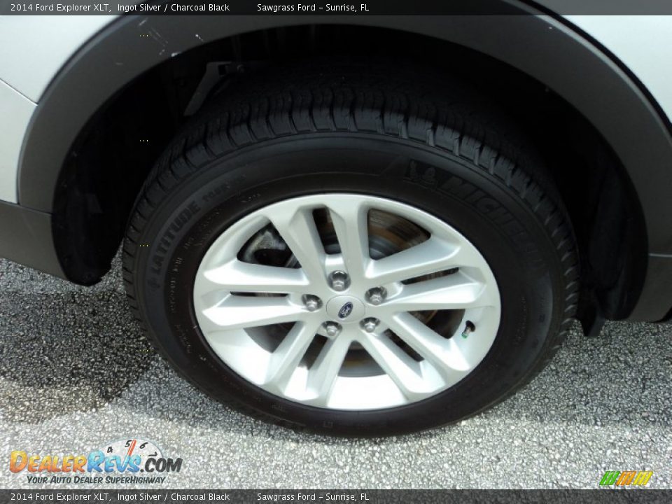 2014 Ford Explorer XLT Ingot Silver / Charcoal Black Photo #4