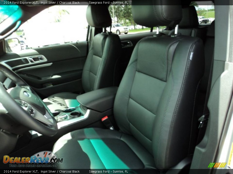 2014 Ford Explorer XLT Ingot Silver / Charcoal Black Photo #21