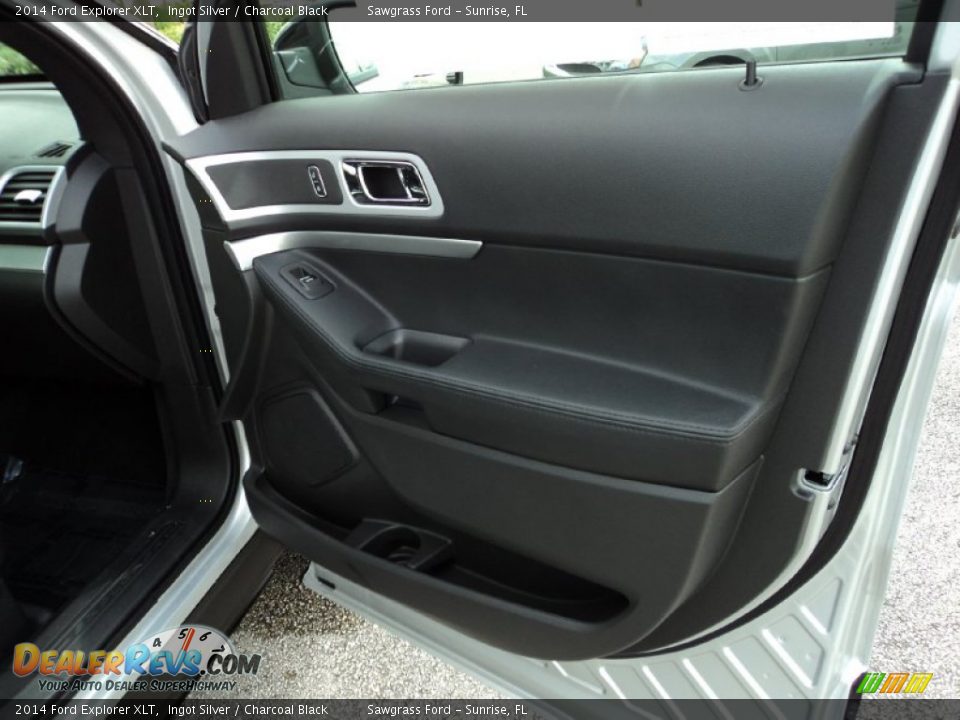 2014 Ford Explorer XLT Ingot Silver / Charcoal Black Photo #22