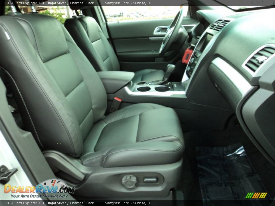 2014 Ford Explorer XLT Ingot Silver / Charcoal Black Photo #23