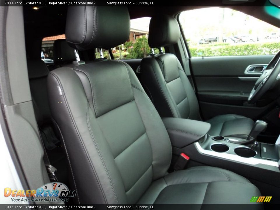 2014 Ford Explorer XLT Ingot Silver / Charcoal Black Photo #24