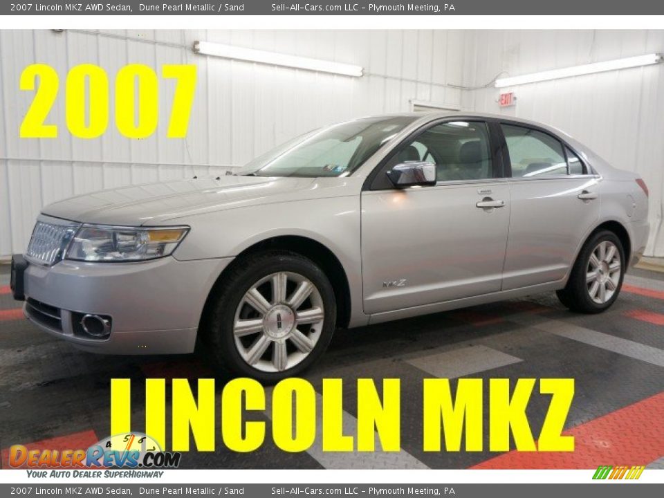 2007 Lincoln MKZ AWD Sedan Dune Pearl Metallic / Sand Photo #1