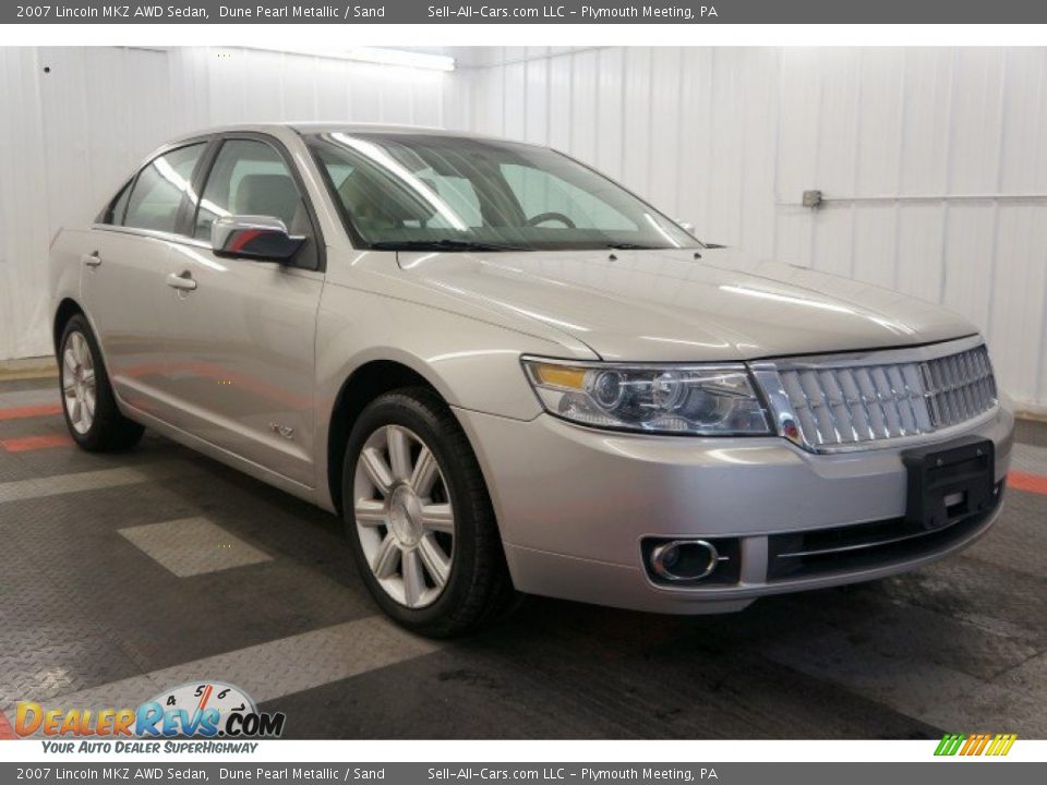 2007 Lincoln MKZ AWD Sedan Dune Pearl Metallic / Sand Photo #5