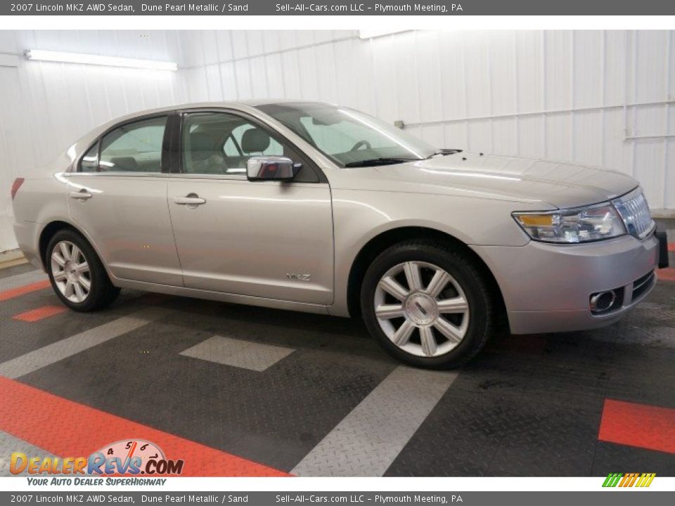 2007 Lincoln MKZ AWD Sedan Dune Pearl Metallic / Sand Photo #6