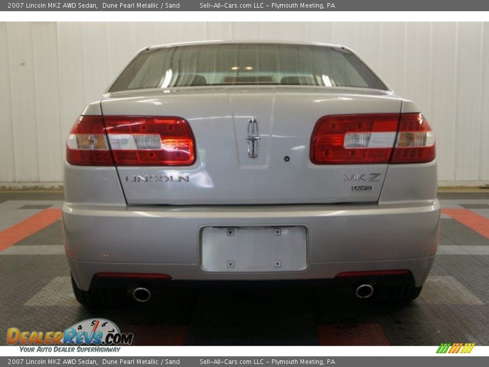 2007 Lincoln MKZ AWD Sedan Dune Pearl Metallic / Sand Photo #9