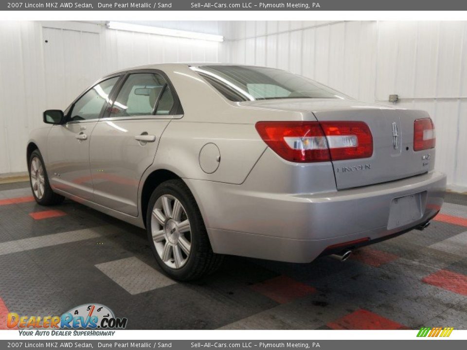 2007 Lincoln MKZ AWD Sedan Dune Pearl Metallic / Sand Photo #10