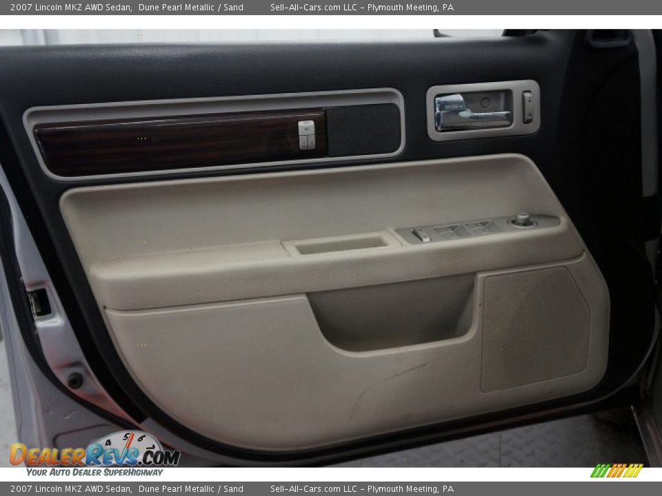 2007 Lincoln MKZ AWD Sedan Dune Pearl Metallic / Sand Photo #12