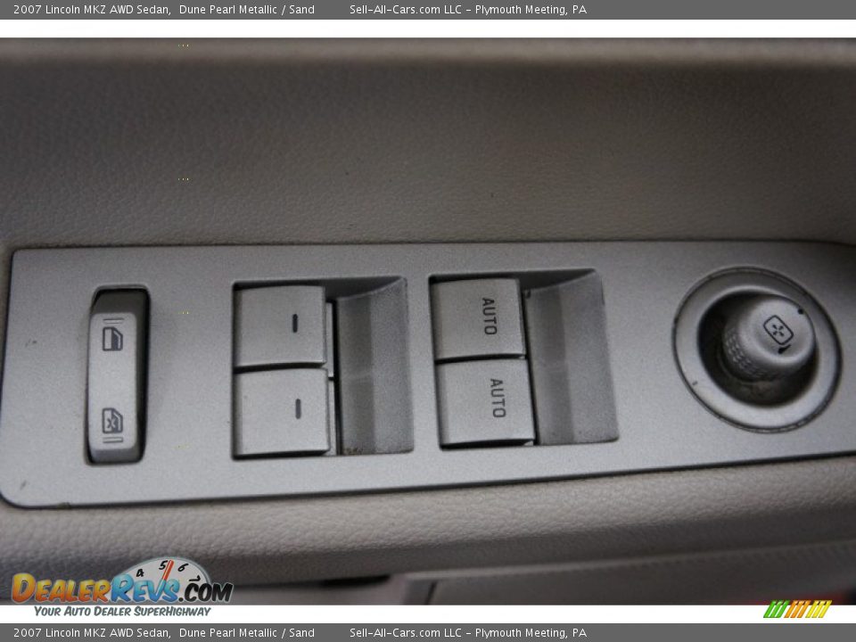 2007 Lincoln MKZ AWD Sedan Dune Pearl Metallic / Sand Photo #13