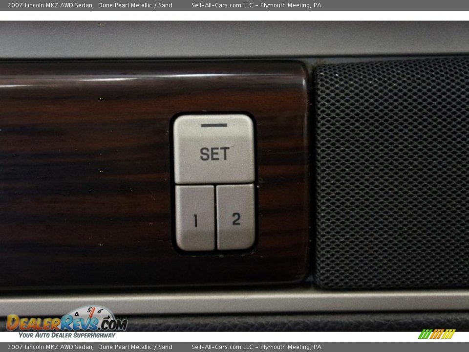 2007 Lincoln MKZ AWD Sedan Dune Pearl Metallic / Sand Photo #14