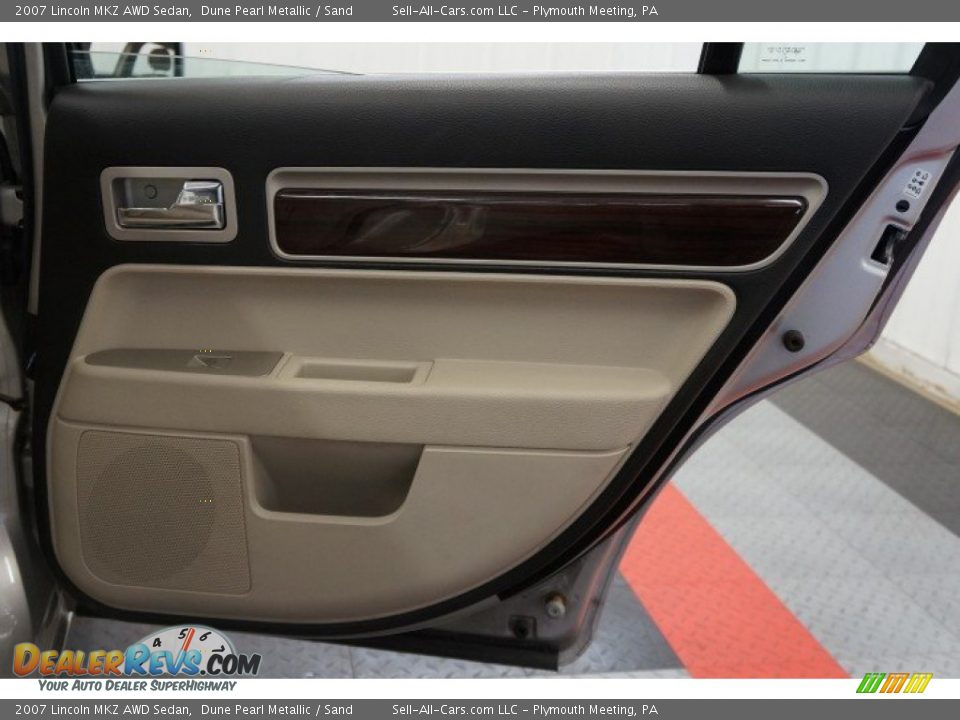 2007 Lincoln MKZ AWD Sedan Dune Pearl Metallic / Sand Photo #17