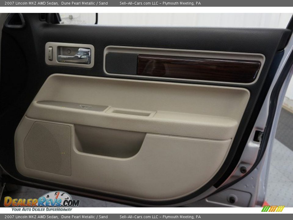 2007 Lincoln MKZ AWD Sedan Dune Pearl Metallic / Sand Photo #18
