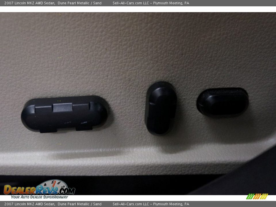 2007 Lincoln MKZ AWD Sedan Dune Pearl Metallic / Sand Photo #19