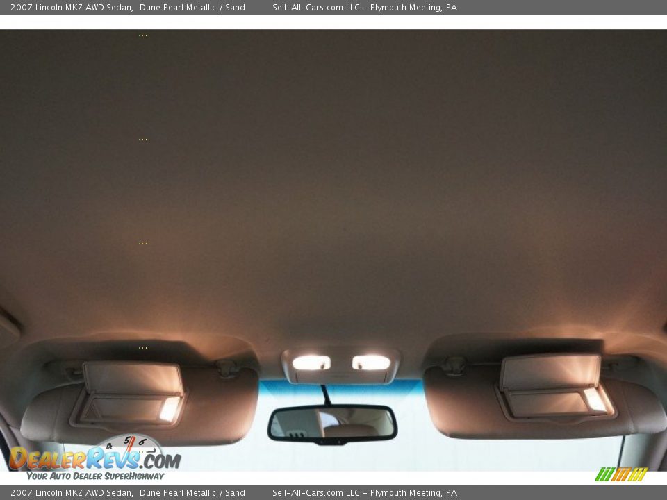 2007 Lincoln MKZ AWD Sedan Dune Pearl Metallic / Sand Photo #20