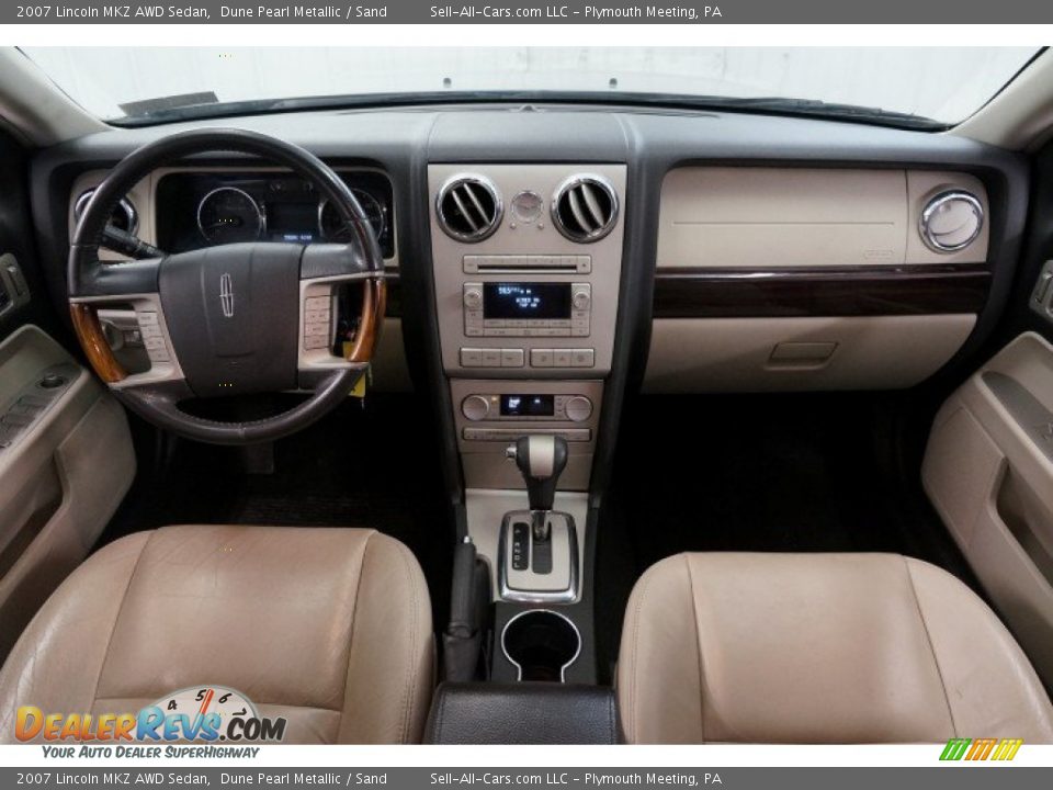 2007 Lincoln MKZ AWD Sedan Dune Pearl Metallic / Sand Photo #21