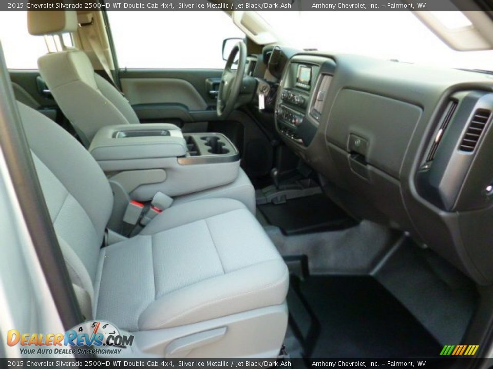2015 Chevrolet Silverado 2500HD WT Double Cab 4x4 Silver Ice Metallic / Jet Black/Dark Ash Photo #9