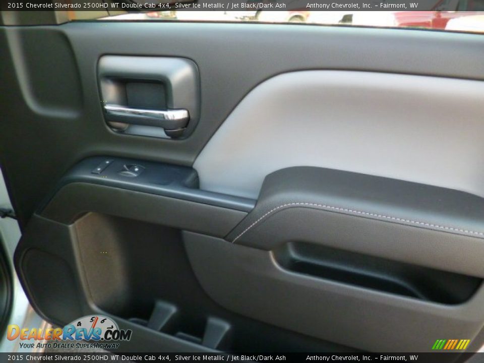 2015 Chevrolet Silverado 2500HD WT Double Cab 4x4 Silver Ice Metallic / Jet Black/Dark Ash Photo #10