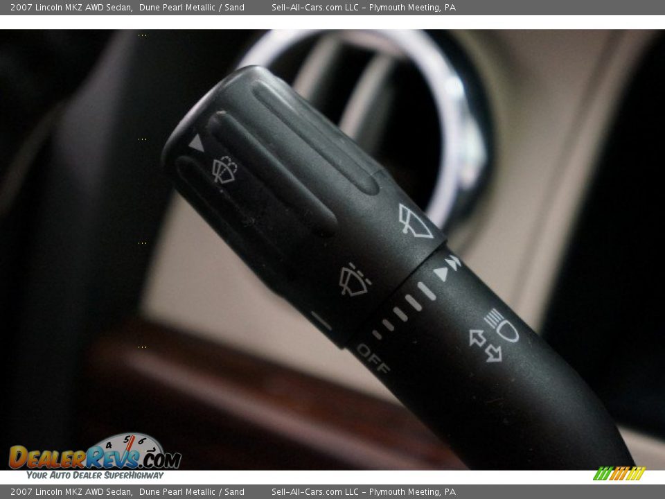 2007 Lincoln MKZ AWD Sedan Dune Pearl Metallic / Sand Photo #22