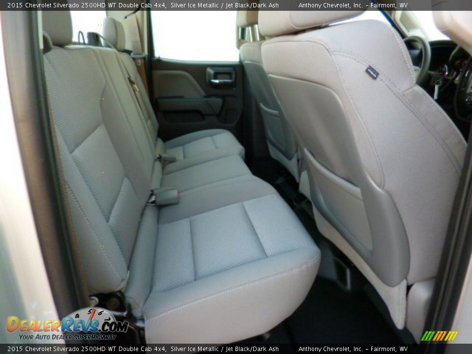 2015 Chevrolet Silverado 2500HD WT Double Cab 4x4 Silver Ice Metallic / Jet Black/Dark Ash Photo #11