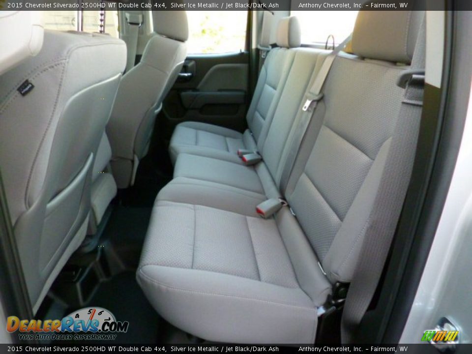 2015 Chevrolet Silverado 2500HD WT Double Cab 4x4 Silver Ice Metallic / Jet Black/Dark Ash Photo #13