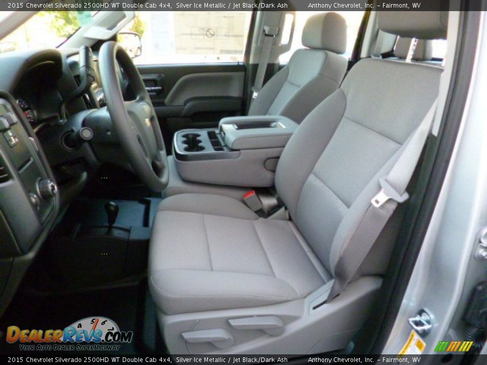 2015 Chevrolet Silverado 2500HD WT Double Cab 4x4 Silver Ice Metallic / Jet Black/Dark Ash Photo #15
