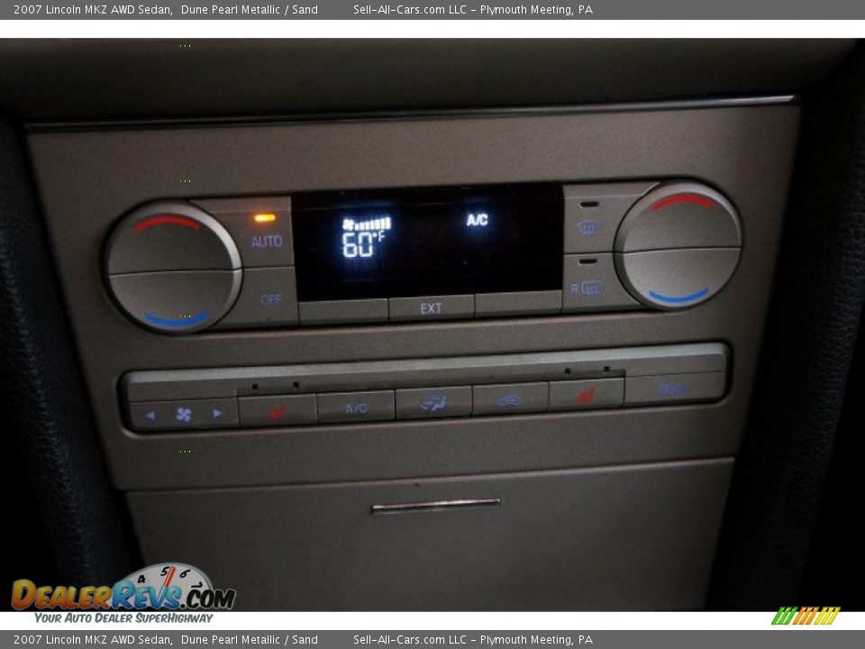 2007 Lincoln MKZ AWD Sedan Dune Pearl Metallic / Sand Photo #27