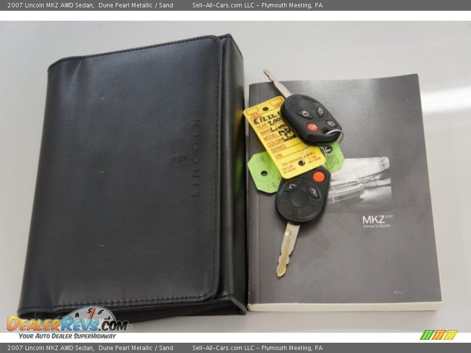 2007 Lincoln MKZ AWD Sedan Dune Pearl Metallic / Sand Photo #28