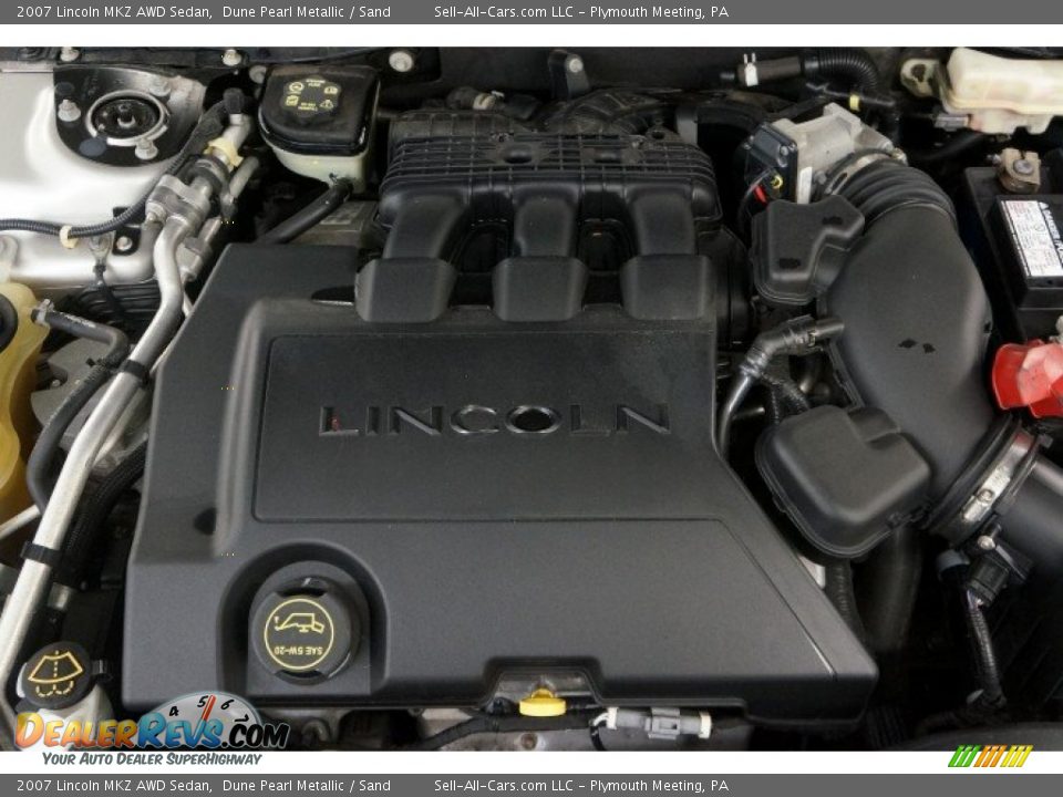 2007 Lincoln MKZ AWD Sedan Dune Pearl Metallic / Sand Photo #30