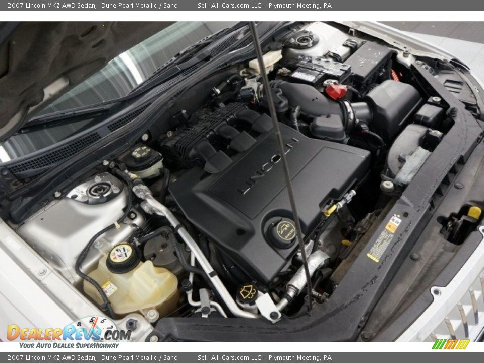 2007 Lincoln MKZ AWD Sedan Dune Pearl Metallic / Sand Photo #31