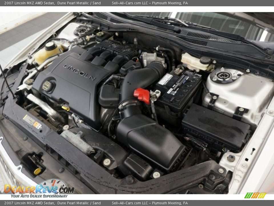 2007 Lincoln MKZ AWD Sedan Dune Pearl Metallic / Sand Photo #32